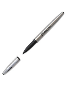 Bolígrafo Sharpie Acero Inoxidable Punta Fina Tinta Negra