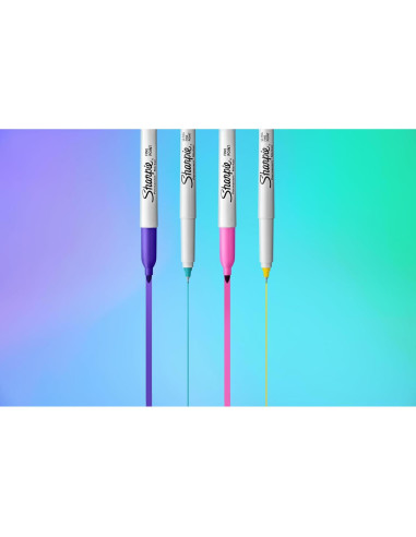 Marcadores Permanentes Sharpie Glam Pop 24 Colores Vibrantes