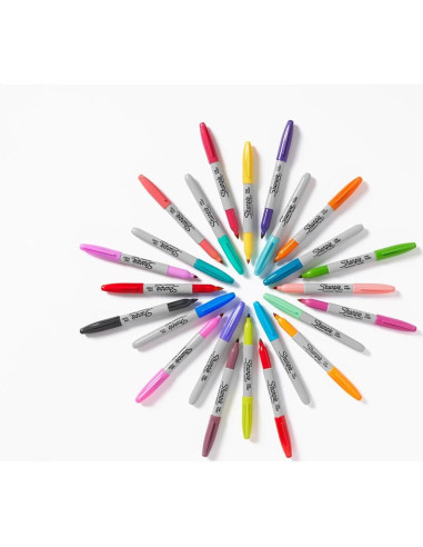 Marcadores Permanentes Sharpie Glam Pop 24 Colores Vibrantes