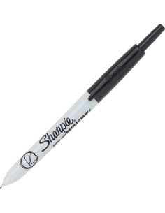 Marcadores Retráctiles Ultra Fina Sharpie Negro - Paquete 12 2