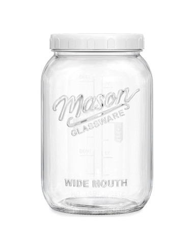 Tarro de Vidrio de 3.785 L con Tapa Hermética Folinstall