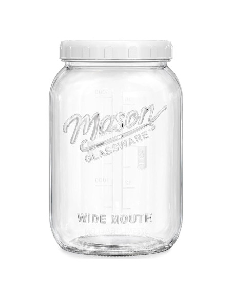 Tarro de Vidrio de 3.785 L con Tapa Hermética Folinstall