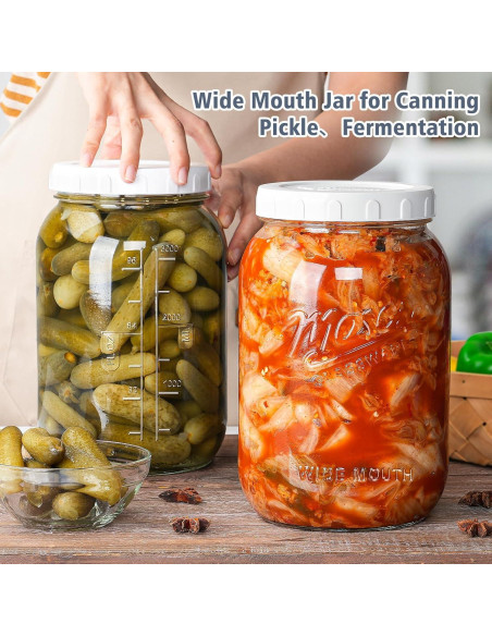 Tarro de Vidrio de 3.785 L con Tapa Hermética Folinstall