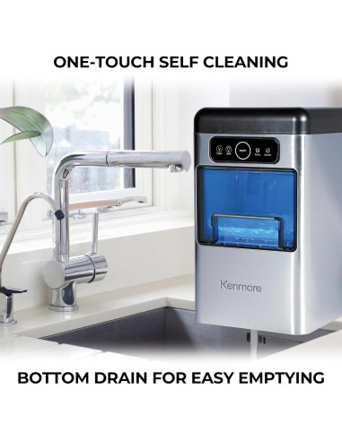 Fabricador de Hielo Masticable Kenmore KKIMNF-40SS 18kg/día