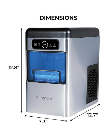Fabricador de Hielo Masticable Kenmore KKIMNF-40SS 18kg/día