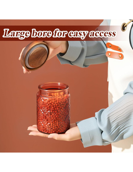 Tarros de Vidrio Vintage Outus 5 Pcs 700ml y 1000ml con Tapas