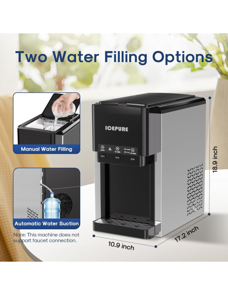 Enfriador de Agua 3 en 1 ICEPURE con Fabricador de Hielo 19 kg/día
