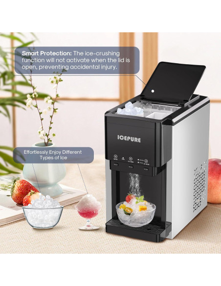Enfriador de Agua 3 en 1 ICEPURE con Fabricador de Hielo 19 kg/día