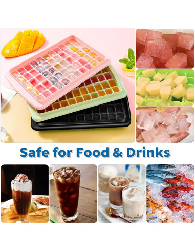 Bandeja de Hielo ARTLEO con Tapa y Contenedor 55 Cubos