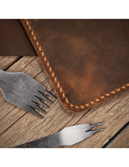 Cubierta de Cuero Genuino para Bloc de Notas Steno 25x17.5cm