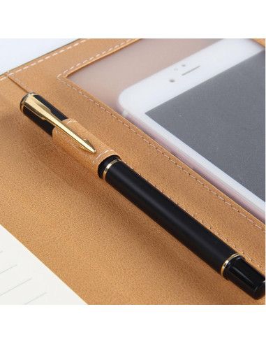 Funda de Folio Galagee para Cuaderno A5 Negro - Organizador Múltiple