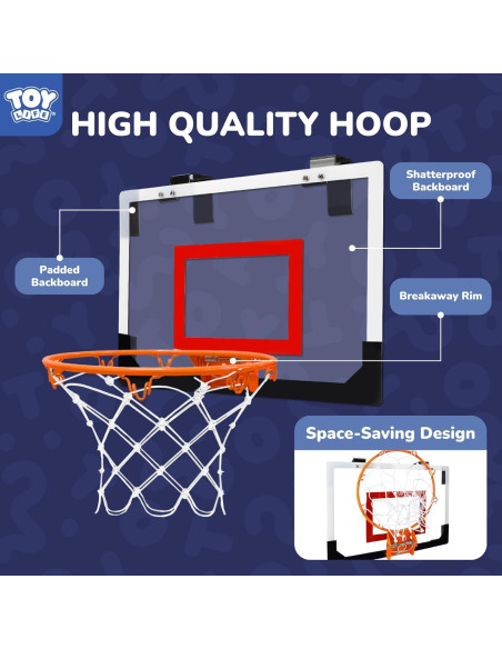 Aro de Baloncesto Interior TOY Life para Niños y Adultos