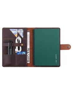 Cubierta de Cuero Robrasim A5 Hecha a Mano - Café