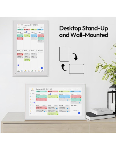 Calendario Digital de Pared BOCT 39.6 cm - Pantalla Táctil 32GB