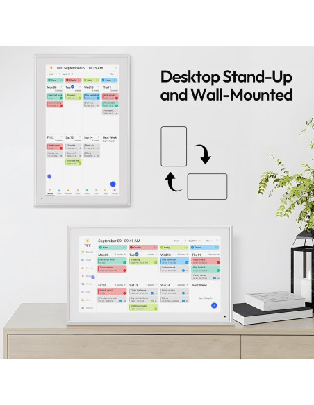Calendario Digital de Pared BOCT 39.6 cm - Pantalla Táctil 32GB