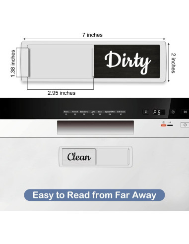 Imán Limpio Sucio para Lavavajillas Oxepleus 17.78x5.08cm