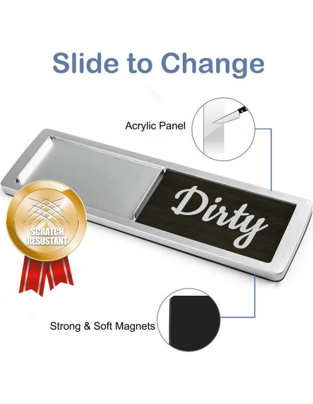 Imán Limpio Sucio para Lavavajillas Oxepleus 17.78x5.08cm