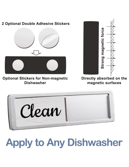 Imán Limpio Sucio para Lavavajillas Oxepleus 17.78x5.08cm