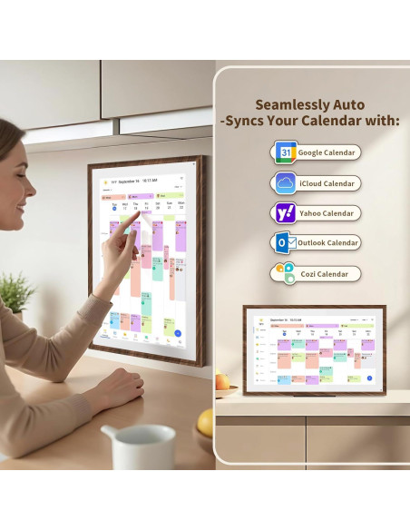 Calendario Digital 15.6" Canupdog Pantalla Táctil Full HD