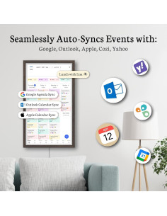 Calendario Digital Familiar BSIMB 27" Pantalla Táctil 1080P 2