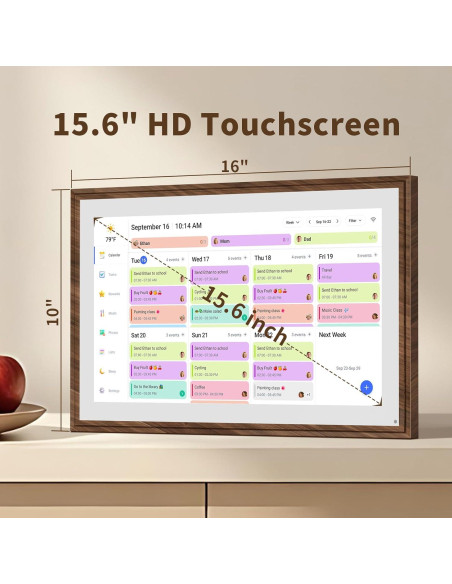 Calendario Digital 15.6" Canupdog Pantalla Táctil Full HD