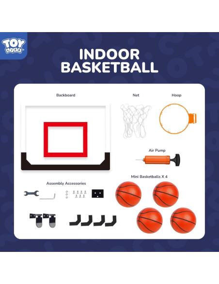 Aro de Baloncesto Interior TOY Life para Niños y Adultos