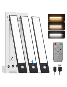 Luces Bajo Gabinete Inalámbricas Tnight 12" 3pk LED Sensor Movimiento