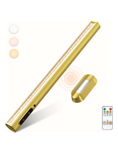 Barra de Luz LED Recargable Oro con Control Remoto 4000mAh