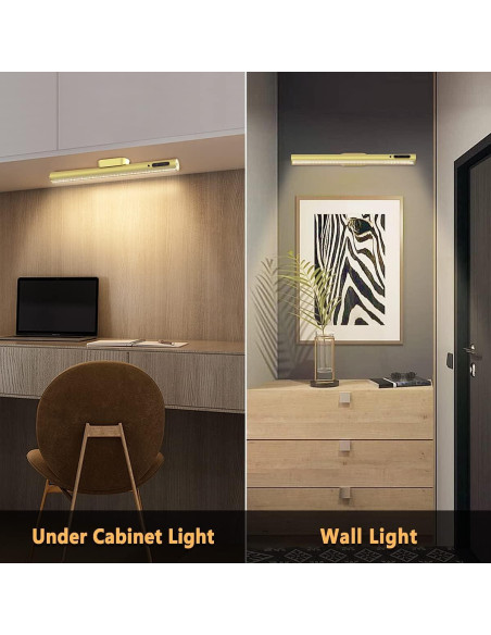 Barra de Luz LED Recargable Oro con Control Remoto 4000mAh