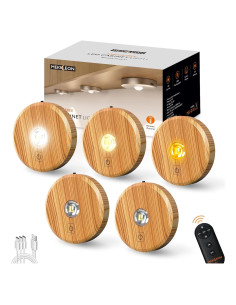 Luces Puck Inalámbricas Recargables 2200mAh con Control Remoto - 5PCS