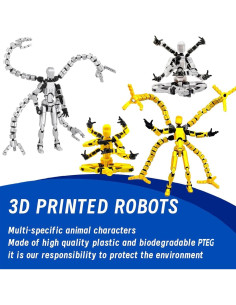 Conjunto de Figuras de Acción Titan 13 PEKOIU 2 Pcs Multi-Articuladas 2