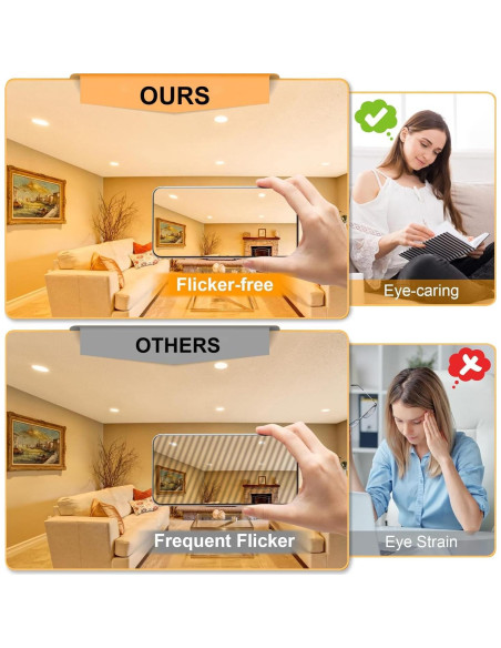 Bombillas Halógenas GU10 Vinaco 25W 6PCS Regulables 2800K