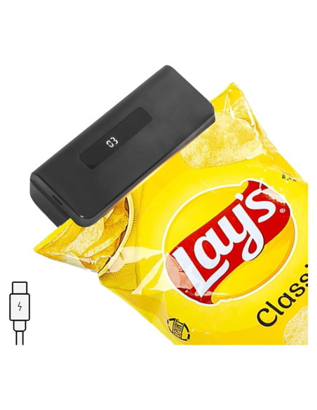 Mini Sello de Bolsas OMGOD Recargable 1300mAh - Cortador y Sellador