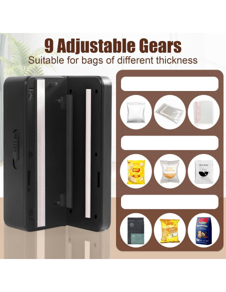 Mini Sello de Bolsas OMGOD Recargable 1300mAh - Cortador y Sellador