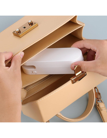 Mini Sello de Bolsas 2 en 1 Genérico Blanco - Cortador y Sellador USB-C