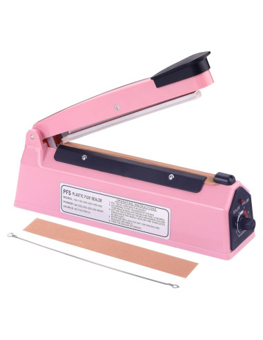 Sellador Térmico Manual de Bolsas WINTOWIN 20 cm Rosa