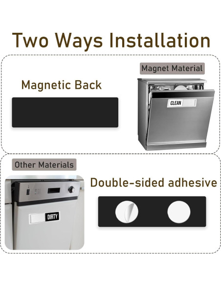 Imán Limpio Sucio para Lavavajillas UDEE 17.78x5.08cm