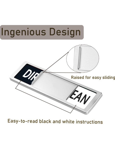 Imán Limpio Sucio para Lavavajillas UDEE 17.78x5.08cm