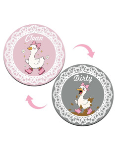 Imán de Lavavajillas Dazoratix Limpio Sucio Ganso Divertido