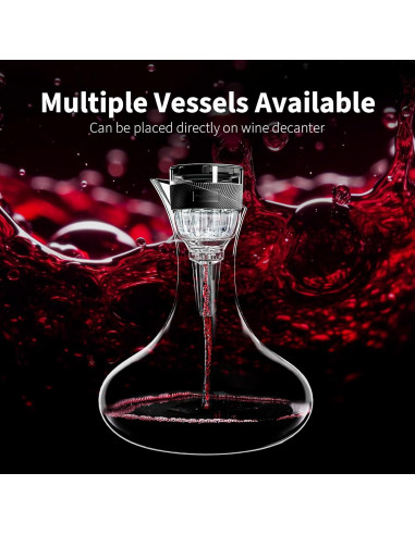 Aerador de Vino Ourokhome - Vertedor Premium Negro 249g