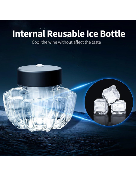 Aerador de Vino Ourokhome - Vertedor Premium Negro 249g