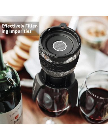 Aerador de Vino Ourokhome - Vertedor Premium Negro 249g