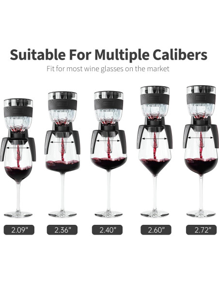 Aerador de Vino Ourokhome - Vertedor Premium Negro 249g