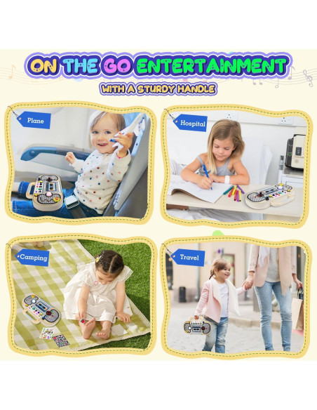 Tablero Ocupado Montessori ANSEE con Luz LED y Música Tablero Ocupado Montessori ANSEE con Luz LED y Música