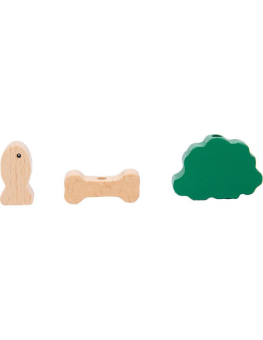 Juguete de Remolque de Animales Adena Montessori - Madera 408g