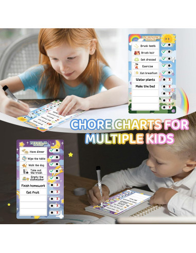 Tabla de Tareas Interactiva Tsytyst - 2 Paquetes, Magnética