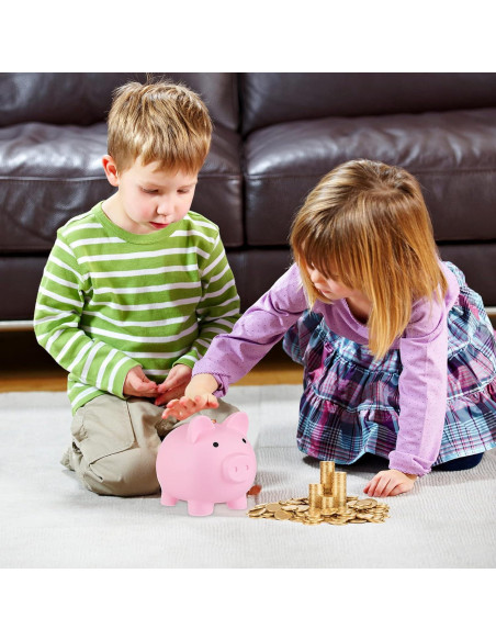 Alcancía de Cerdo Rosa GADIEDIE Irrompible 15.2x12.2x13.7cm