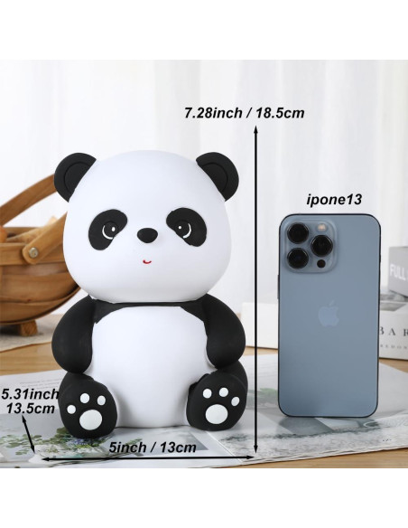 Banco de Dinero Panda H&W Irrompible 22x14x15 cm