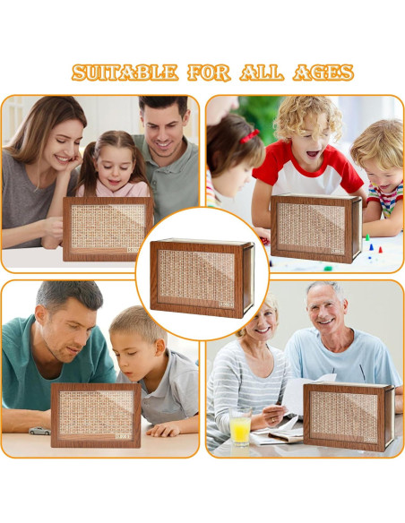 Hucha de Madera HD1688 para Ahorro con Contador 20x14.5x7.6cm