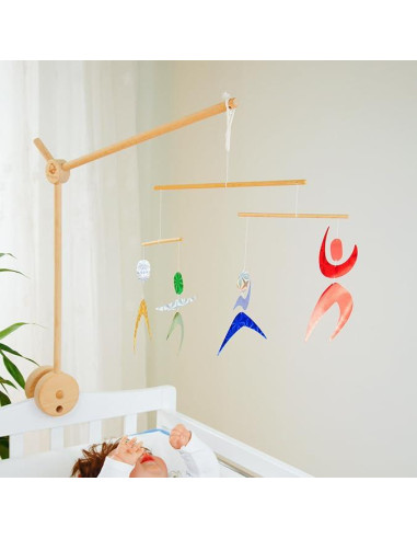 Móvil Montessori Munari con Octaedro y bailarines - 30 cm